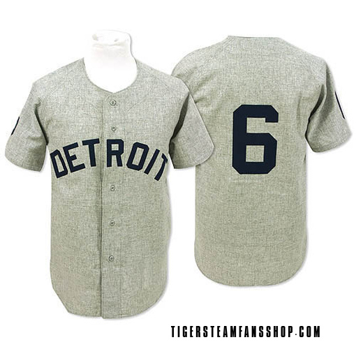 Men's Detroit Tigers Al Kaline Authentic Grey 1968 Throwback Jersey