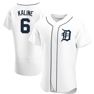 Men's Detroit Tigers Al Kaline Authentic White Home Jersey