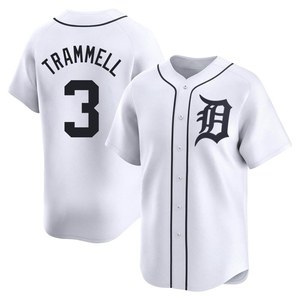 Men's Detroit Tigers Alan Trammell Limited White Home Jersey