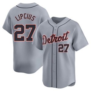 Men's Detroit Tigers Andre Lipcius Limited Gray Road Jersey