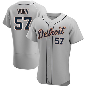 Men's Detroit Tigers Bailey Horn Authentic Gray Road Jersey