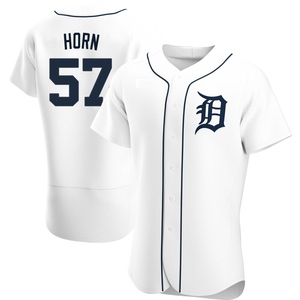 Men's Detroit Tigers Bailey Horn Authentic White Home Jersey
