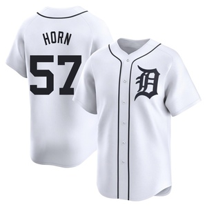 Men's Detroit Tigers Bailey Horn Limited White Home Jersey