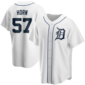 Men's Detroit Tigers Bailey Horn Replica White Home Jersey