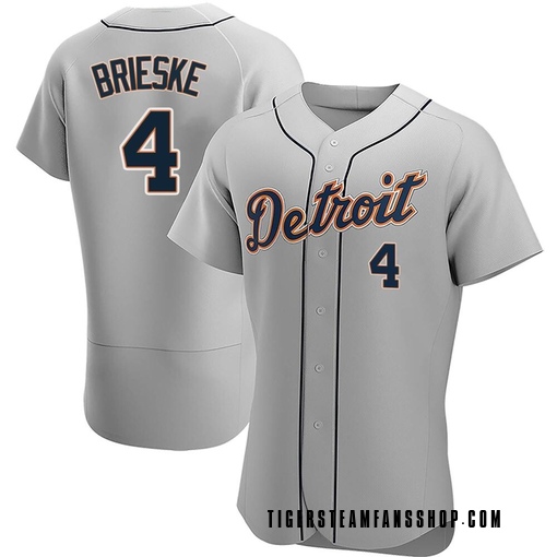 Men's Detroit Tigers Beau Brieske Authentic Gray Road Jersey