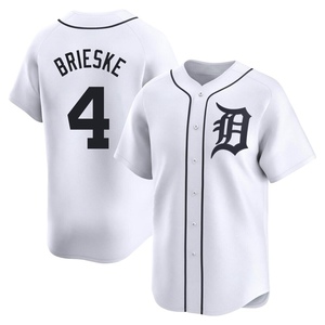 Men's Detroit Tigers Beau Brieske Limited White Home Jersey