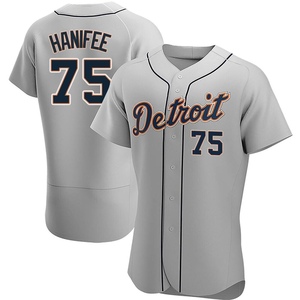 Men's Detroit Tigers Brenan Hanifee Authentic Gray Road Jersey