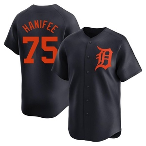Men's Detroit Tigers Brenan Hanifee Limited Navy Alternate Jersey