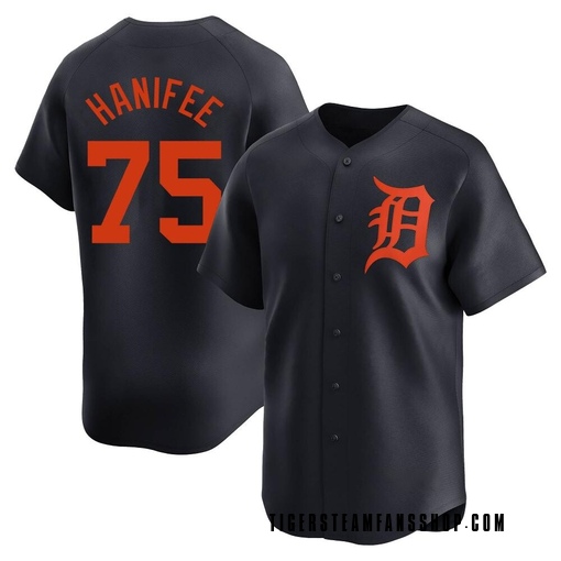 Men's Detroit Tigers Brenan Hanifee Limited Navy Alternate Jersey