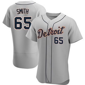 Men's Detroit Tigers Burch Smith Authentic Gray Road Jersey