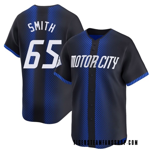 Men's Detroit Tigers Burch Smith Limited Blue 2024 City Connect Jersey