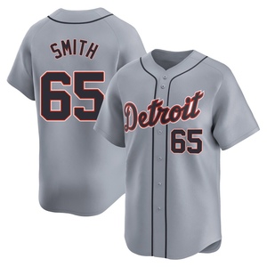 Men's Detroit Tigers Burch Smith Limited Gray Road Jersey