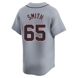 Men's Detroit Tigers Burch Smith Limited Gray Road Jersey
