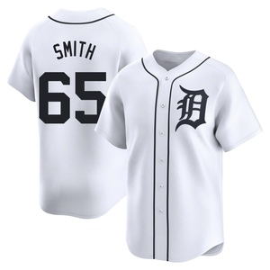 Men's Detroit Tigers Burch Smith Limited White Home Jersey