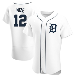 Men's Detroit Tigers Casey Mize Authentic White Home Jersey