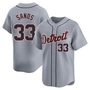 Men's Detroit Tigers Donny Sands Limited Gray Road Jersey