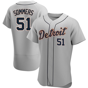 Men's Detroit Tigers Drew Sommers Authentic Gray Road Jersey