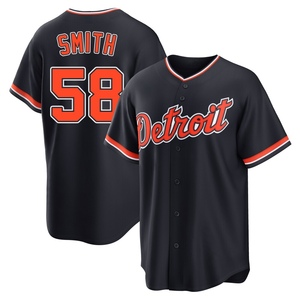 Men's Detroit Tigers Dylan Smith Replica Navy Alternate 2nd Jersey