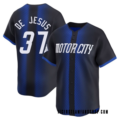 Men's Detroit Tigers Enmanuel De Jesus Limited Blue 2024 City Connect Jersey