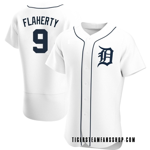 Men's Detroit Tigers Jack Flaherty Authentic White Home Jersey