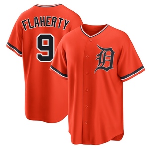 Men's Detroit Tigers Jack Flaherty Replica Orange Alternate Jersey