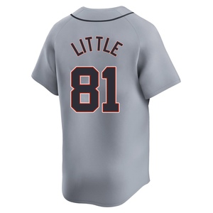 Men's Detroit Tigers Jack Little Limited Gray Road Jersey
