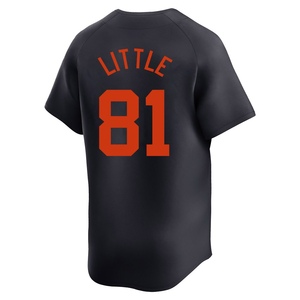Men's Detroit Tigers Jack Little Limited Navy Alternate Jersey