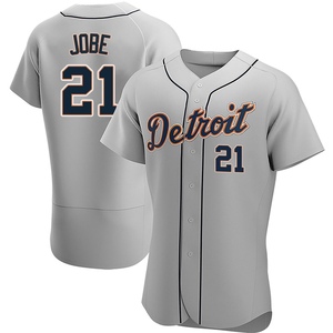 Men's Detroit Tigers Jackson Jobe Authentic Gray Road Jersey