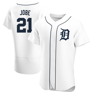 Men's Detroit Tigers Jackson Jobe Authentic White Home Jersey