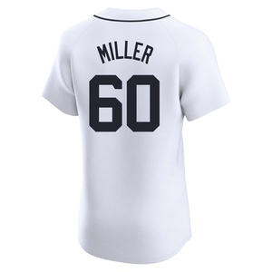 Men's Detroit Tigers Jake Miller Elite White Home Jersey