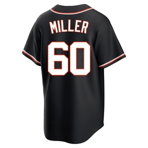 Men's Detroit Tigers Jake Miller Replica Black Fashion Out Jersey