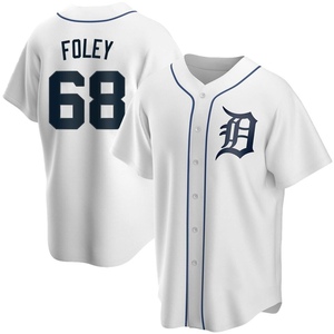 Jason Foley Men's Detroit Tigers Alternate Jersey - Navy Replica