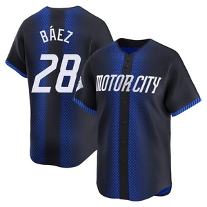 Men's Detroit Tigers Javier Baez Limited Blue 2024 City Connect Jersey
