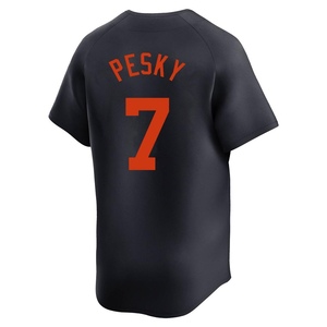 Men's Detroit Tigers Johnny Pesky Limited Navy Alternate Jersey