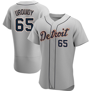 Men's Detroit Tigers Jose Urquidy Authentic Gray Road Jersey