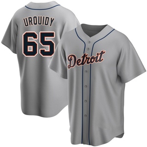 Men's Detroit Tigers Jose Urquidy Replica Gray Road Jersey