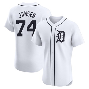 Men's Detroit Tigers Kenley Jansen Elite White Home Jersey