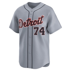 Men's Detroit Tigers Kenley Jansen Limited Gray Road Jersey