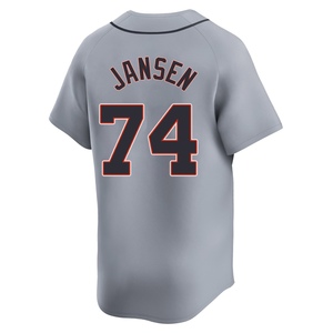 Men's Detroit Tigers Kenley Jansen Limited Gray Road Jersey