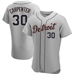 Men's Detroit Tigers Kerry Carpenter Authentic Gray Road Jersey