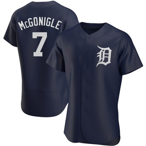 Men's Detroit Tigers Kevin McGonigle Authentic Navy Alternate Jersey