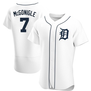 Men's Detroit Tigers Kevin McGonigle Authentic White Home Jersey