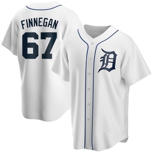 Men's Detroit Tigers Kyle Finnegan Replica White Home Jersey