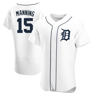 Men's Detroit Tigers Matt Manning Authentic White Home Jersey