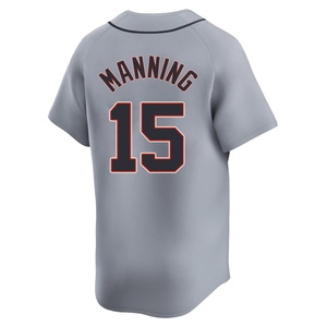 Men's Detroit Tigers Matt Manning Limited Gray Road Jersey