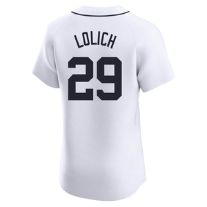 Men's Detroit Tigers Mickey Lolich Elite White Home Jersey