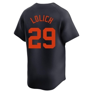 Men's Detroit Tigers Mickey Lolich Limited Navy Alternate Jersey
