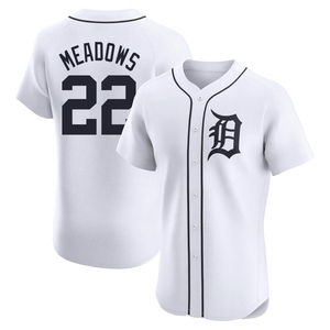 Men's Detroit Tigers Parker Meadows Elite White Home Jersey