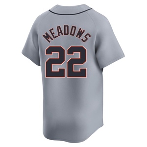 Men's Detroit Tigers Parker Meadows Limited Gray Road Jersey