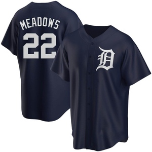Men's Detroit Tigers Parker Meadows Replica Navy Alternate Jersey